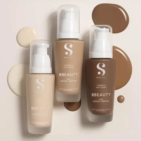 Base Líquida Alta Cobertura BBeauty Suelen Makeup SBeauty
