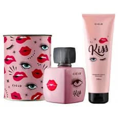 Kit Kiss Ciclo Colônia Lata + Hidratante Kiss