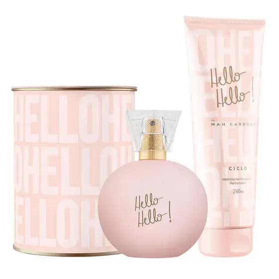 Hello Hello by Nah Cardoso Ciclo Kit: Hello Hello Deo Colônia Lata 100ml + Hello Hello Hidratante