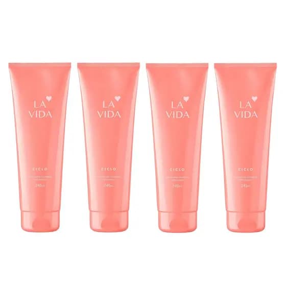 La Vida Hidratante Ciclo Cosméticos - Kit com 4 un