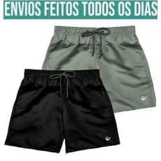 Bermuda Masculina academia Short Masculino treino tactel como logo refletivo HS