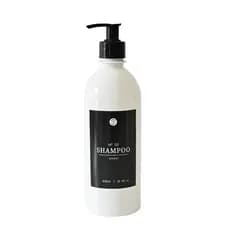 Frasco Branco Para Shampoo Condicionador ou Sabonete Rótulo Preto 500ml