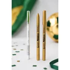 KIT EM BUSCA DA TAÇA( LAPIS HOLOGRÁFICO VERDE E METALIZE DOURADO) LUISANCE - COPA DO MUNDO, BRASIL