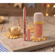 KIT FESTA JUNINA (LAPIS SALMAO+ GLOSS NUDE GLOW ) LUISANCE E JASMYNE