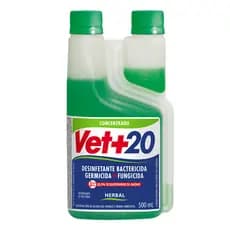 Desinfetante Concentrado Bactericida Vet+20 Herbal Lavanda Limao Cravo Alfazema 500ml