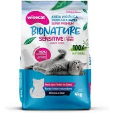 GRANULADO DE MANDIOCA BIONATURE SENSITIVE 4KG Areia Wisecat