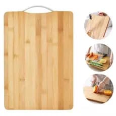 Tábua de Corte Madeira Bambu Churrasco Grande Frios Mesa Posta 34cm