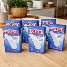 KIT 6 CAIXAS CURATIVO BAND-AID FAMILY CARE C/35 UNIDADES ALTA PROTEÇÃO E FIXAÇÃO TRANSPARENTE BEGE