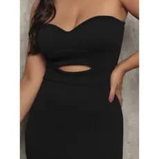 Vestido curto Tubinho Tomara que Caia colado Recorte Com Bojo Balada bubble Verão paty  Gringa Promoção