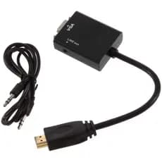Conversor Adaptador HDMI x VGA com Áudio P2 LEY-01 Lehmox
