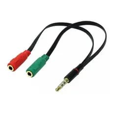 Adaptador Cabo P3 X 2 P2 (Fone e Microfone) 18cm XC-ADP-14 X-Cell