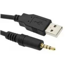 Cabo Auxiliar P3 Macho x USB Macho Audio MP3, MP4 23cm