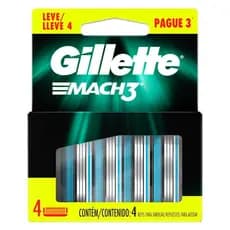 Carga Gillette Mach3 4 Unidades