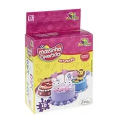 Massinha massa De Modelar Bolinho kit festa10 Pecas atoxico artbrink