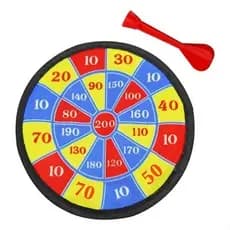 Brinquedo Jogo De Dardo Gruda C/Alvo 18Cm ARTBRINK