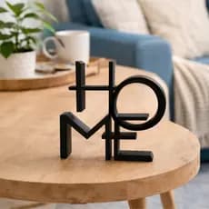 Escultura Decorativa HOME – Decoração Enfeite Moderno para Sala e Escritório