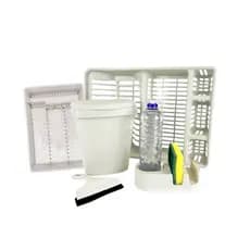 kit pia 5 peças 1 Porta Talher + 1 Escoredor + 1 Porta detergente + 1 Rodo pia + 1 lixeira pia
