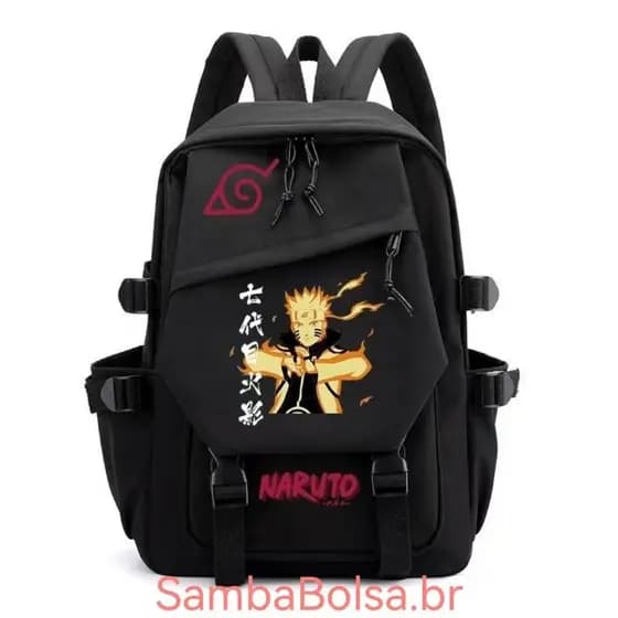 Mochila Escolar De Grande Capacidade Naruto Itachi Kakashi/Large Capacity School Backpack Naruto Itachi Kakashi