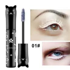 Conjunto De Rímel À Prova D'água De 6 Cores Teayason Black Cat Design-Branco , Rosa , Roxo , Azul , Preto-Cílios Encarac