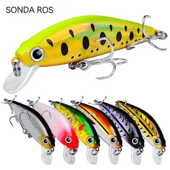 Isca Artificial Falsas 8cm Plástica Gorducho 11g Pesca De Peixe Negro