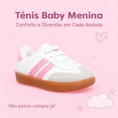 Tênis Rosa Baby Menina – Conforto e Diversão Para os Pés da Sua Filha 20 ao 35 - Compre já!