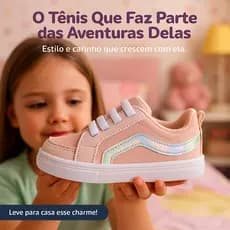 Tênis V/S Bebê Menina Antiderrapante do 20 ao 27 Envio Rápido Promoção Exclusiva!