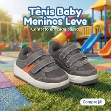 Tenis De Bebê Infantil Menino Com Velcro Calce Fácil Do 20 ao 27 Envio Imediato
