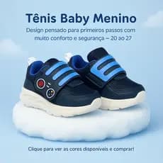 Tênis Leve De Menino Baby – O Melhor Conforto e Design Para os Passos Do Seu Filho - PRONTA ENTREGA!