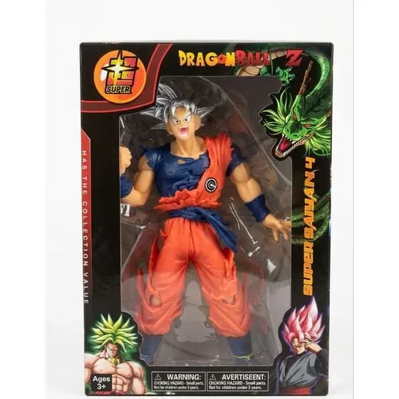 Boneco Goku Dragon Ball Z Action Figure Brinquedo Estátua Colecionável na Caixa