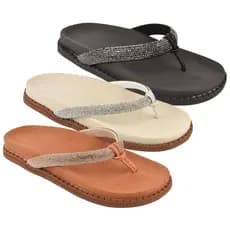 Chinelo Feminino com Strass Original Brilhante Papete Confortável Flatform Moda Verao