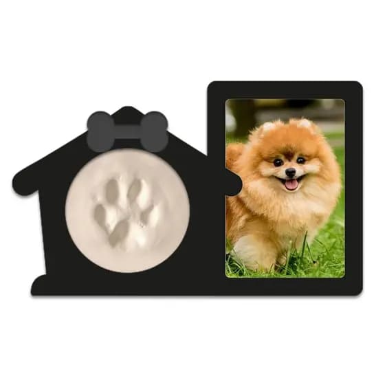 Porta Retrato Pet Love com Molde da Pata do Seu AUmigo Eternizar Patinha Pet Cachorro Gato Presente Lembrança Eterna Pet