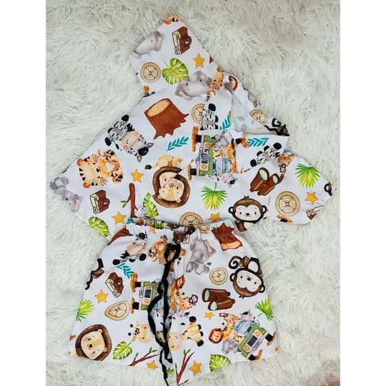 conjunto mauricinho safari até 8 anos para menino