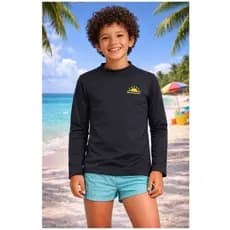 Camisa UV50 Infantil Blusa de proteção solar menino e menina 1 a 8 anos
