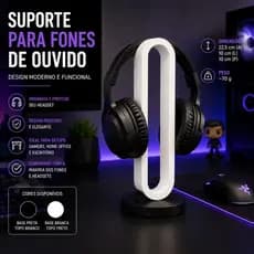 Porta Fone de Ouvido Premium para Setup Gamer e Escritório
