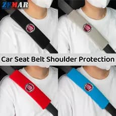 2Pcs Fiat Universal Car Seat Cinto De Segurança Do Ombro Protetores De Para Uno Toro 500 Bravo Punto Palio Argo Stilo Strada Mobi