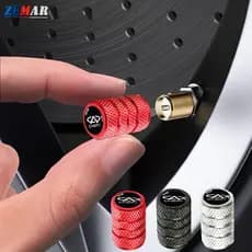 4Pcs Tampas De Válvulas Para Pneus Chery Car Carro Bicicletas Automotivas Peças Metálicas Impressas Tiggo 8 7 Pro 4 5x Omoda 5 TJ-1 Face QQ EQ1 EV 2023 Forma Cilíndrica Com Logotipo De