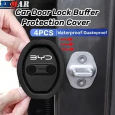 4Pcs BYD Silicone Proteção Da Fechadura Porta Do Carro Tampa Amortecedor Acessórios Silenciosos Para BYD Dolphin Plus Dolphin Mini BYD Seal Yuan Plus Song Plus HAN TAN Atto 3
