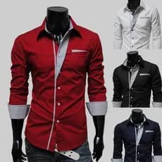 Camisas Masculino Camisa Manga Longa Masculina Camisa Justa de Mangas Compridas