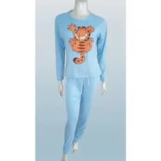 Pijama Feminino Pijama Manga Longa e Calça Pijama de Suede Estampado