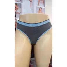 Tanga Fio Dental Forro de Cotton Top Secret 100%Poliéster e Forro 100% Algodão