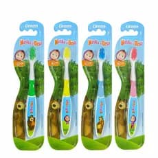 Escova De Dente Infantil Marsha E O Urso - Super Macia - Maxima diversão - Green