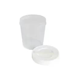 Coletor Universal Translucido Com Tampa Branca 80Ml - 3B