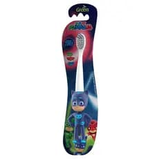 Escova de Dente Infantil PJMask Menino Gato - super macia - boneco 3D - Green