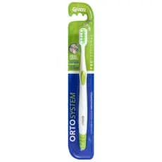 Escova de Dente Orto interdental Profissional Cerdas em Dois Níveis Sulco Central - Green