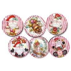 KIT 6 porta copos de Natal em MDF
