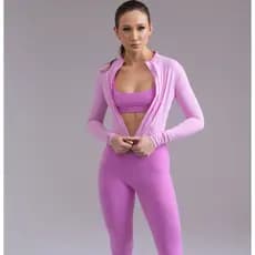 Jaqueta Fitness Feminina Seamless com Zíper - Breeze - Trama Active