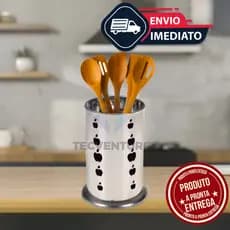 Escorredor e Porta-Talheres em Aço Inox – Praticidade e Elegância para sua Cozinha!