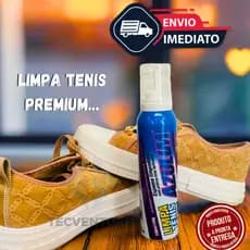 Limpa Tênis Branco e Colorido Spray Limpador a Seco Espuma Limpa Tenis Produto Premium