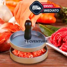 Forma Modeladora de Hambúrguer Caseiro em Alumínio – Praticidade e Perfeição na Sua Cozinha!