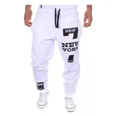 Calça Moletom Jogger Academia Estampada Confortável Algodão Com Bolso